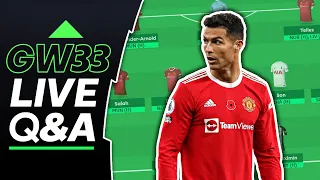 FPL GW33: DEADLINE STREAM | FREE HIT ACTIVE