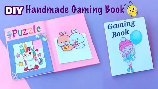 DIY Cute Gaming Book Part-1 | Easy Paper Gaming Book | 5 Paper Games in a book