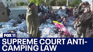 Supreme Court weighs ban on sleeping outdoors