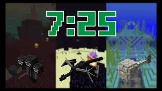 Minecraft Killing All Bosses in 7:25 [FWR]