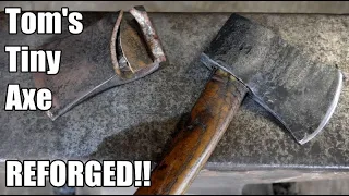 Forging an Axe from a Truck Spring