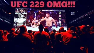 Mayhem in the bar after end of UFC 229 Conor McGregor loss to Khabib Nurmagomedov