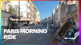 Paris ride on electric skateboard. 🇫🇷  🛹 ⚡️