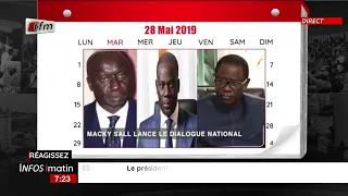 UN JOUR AU SENEGAL : 28 Mai 2019/28 Mai 2016 " journée du dialogue national "
