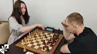 WFM E. Miroshnik (2016) vs IM N. Shukh (2300). Chess Fight Night. CFN. Blitz