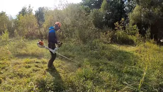 ‼️STIHL FS-360 C-EM cutting old grass with Husqvarna CoreCut 2,7mm ‼️