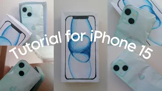 туториал на бумажный айфон | Tutorial on paper iPhone 15📱