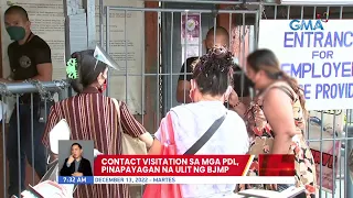 Contact visitation sa mga PDL, pinapayagan na ulit ng BJMP | UB