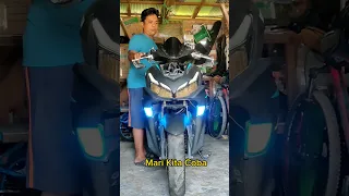 TUTORIAL CARA PEMASANGAN LAMPU SEIN T10 LUMINOS 2 IN 1 DI ALL NEW AEROX 155