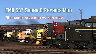 Train Simulator 2022: EMD 567 series SOUND & PHYSICS MOD