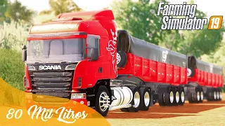 TESTANDO A FORÇA DAS SCANIAS CARREGADAS DE CALCÁRIO DEU CONTA? | Farming Simulator 19 - Logitech G27