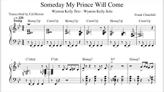 Someday My Prince Will Come - Wynton Kelly Solo Transcription