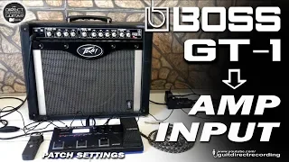 BOSS GT1 to AMP INPUT - Natural Clean, Overdrive, Distortion | Peavey Envoy 110, ZOOM H1