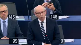 Janusz Lewandowski sprzedaje Polskę 🔴 Debata o praworządności w Polsce w PE - 15 listopada 2017