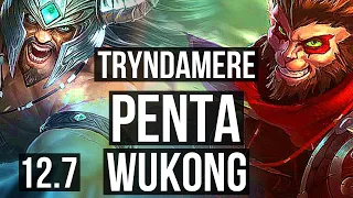 TRYNDAMERE vs WUKONG (TOP) | Penta, 800+ games, Godlike, 800K mastery | EUW Diamond | 12.7