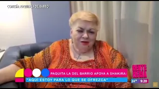 Paquita la del Barrio apoya a Shakira