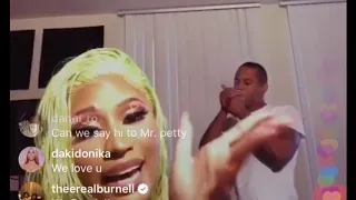 Nicki Minaj beeing mad on IG LIVE