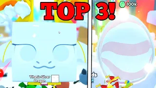 TOP 3 YouTubers Hatched *TITANIC SILVER DRAGON* On Camera! (Pet Simulator 99)