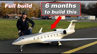 Homemade Gulfstream G650 RC Jet/ full build and first flight