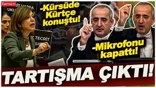 HDP'li vekil kürsüde Kürtçe konuştu! Meclis Başkanı mikrofonu kapatınca tartışma çıktı!