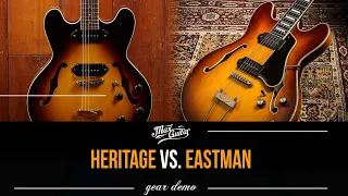 BATTLE of the full hollowbodies! Eastman T64 vs. Heritage H530!