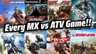 Playing every MX vs ATV Game in one video!