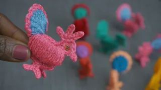 Crochet 🦚Peacock Design #Step by step easy tutorial in hindi #New and simple for beginners