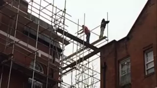 Work at height - scaffolder's safety failings