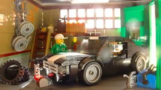 Lego Old Garage MOC (car designed by Tiago Catarino!)
