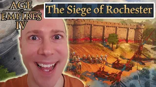 "Unnecessary Walls" AoE4 HARD | The Siege of Rochester | Norman Campaign | EP 9