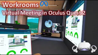 Virtual Meeting: Horizon Workrooms in Oculus Quest 2