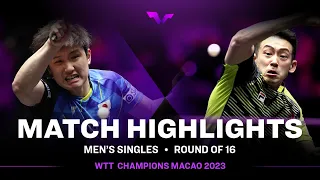 Wong Chun Ting vs Tomokazu Harimoto | MS R16 | WTT Champions Macao 2023