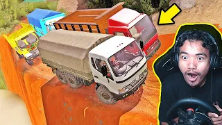 Challenges!! 4 truk Tumbang di Jalur Ini Kenapa?? -  Mudrunner