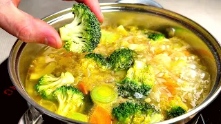 This broccoli soup is so delicious that I make it almost every day! Healthy soup recipe.