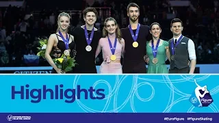 Highlights: Ice Dance | Minsk 2019 | #EuroFigure