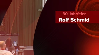 Komiker Rolf Schmid am 30 Jahre Event von Ernst + Partner AG