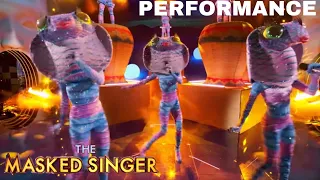 Queen Cobras perform “Leave The Door Open” by Bruno Mars & Anderson Paak. S7 Ep. 9 (Masked Singer)