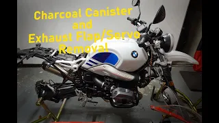 Charcoal Canister and Exhaust Flap Removal BMW R nineT Urban GS