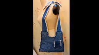 S-hanmade | Jeans Bag Making | DIY Jeans Tutorial Old Jeans Recycle Idea