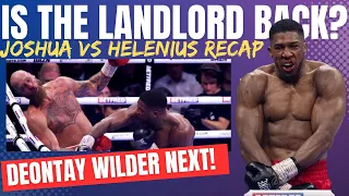 Anthony Joshua KO'S Helenius In 7 | STILL Looks "Broken"? | Fight RECAP & Reaction | Wilder NEXT?