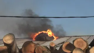 Пустомитівський район: рятувальники ліквідували пожежу на території підприємства
