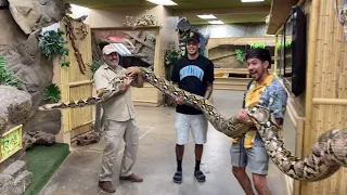 21 Foot Snake BITES Him!