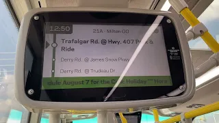 GO Transit “Trafalgar Road @ Highway 407 Park & Ride” Announcement