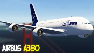 AIRBUS A380 - AEROFLY FS 2020 - СИМУЛЯТОР САМОЛЕТА НА ТЕЛЕФОНЕ - ПОЛЕТ В САН-ФРАНЦИСКО!