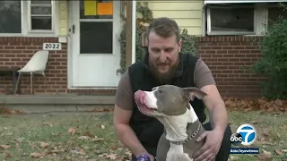 Kansas man credits his dog for saving him from house fire