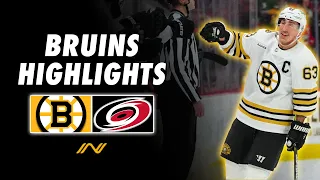 Bruins Highlights: Best of Boston's Battle With Carolina, Brad Marchand Reaches Milestone