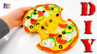 DIY LIQUID PIZZA TOYS ANTISTRESS FROM EASY PLASTILIN AND LIZUNOV What to do if it's boring!