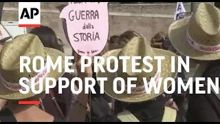 Rome protest in support of women in Afghanistan