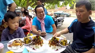 Breakfast in Battambang City Before Traveling to Siem Reap Province