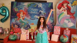 BELLAS 9th BIRTHDAY!OPENING PRESENTS!💜🧜‍♀️